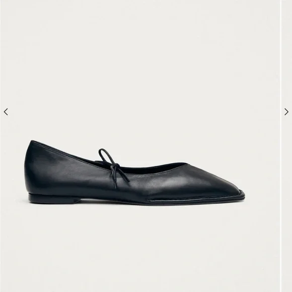 ALOHAS Black Leather Flats - Picture 3 of 7